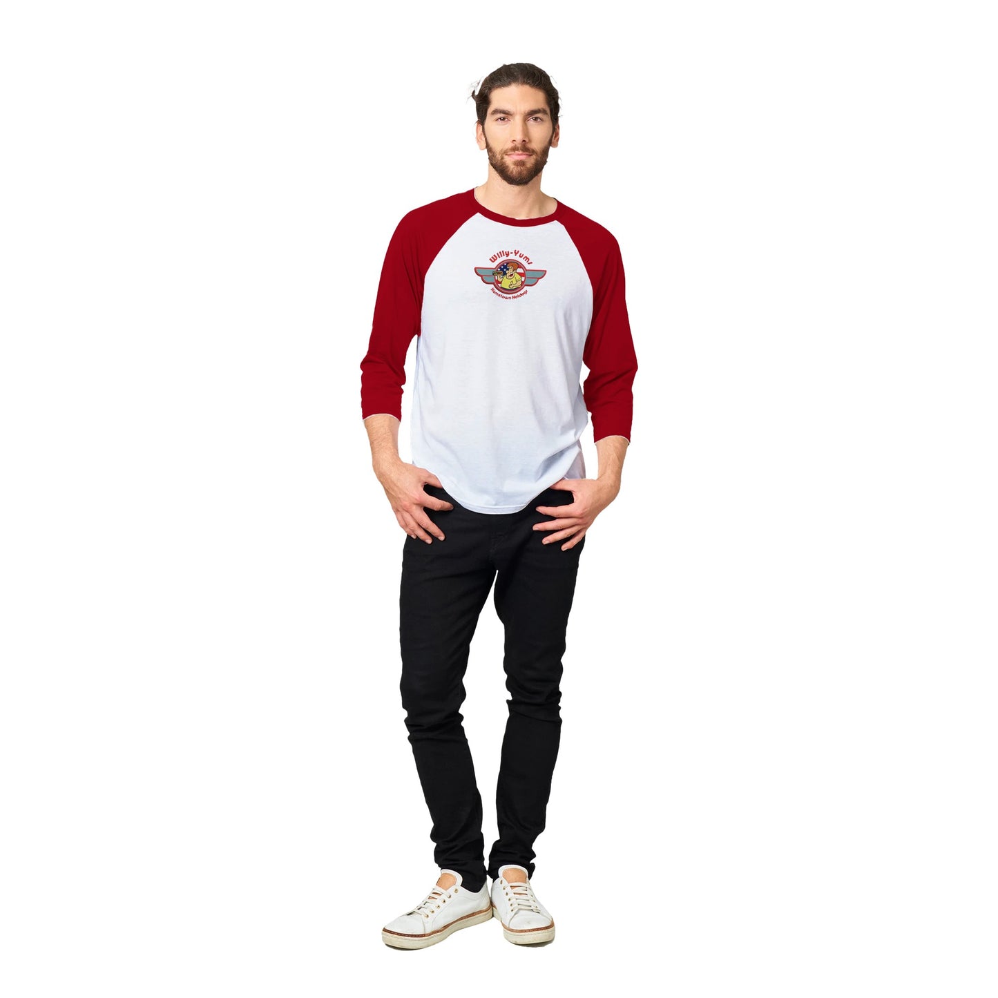 Unisex 3/4 sleeve Raglan T-shirt